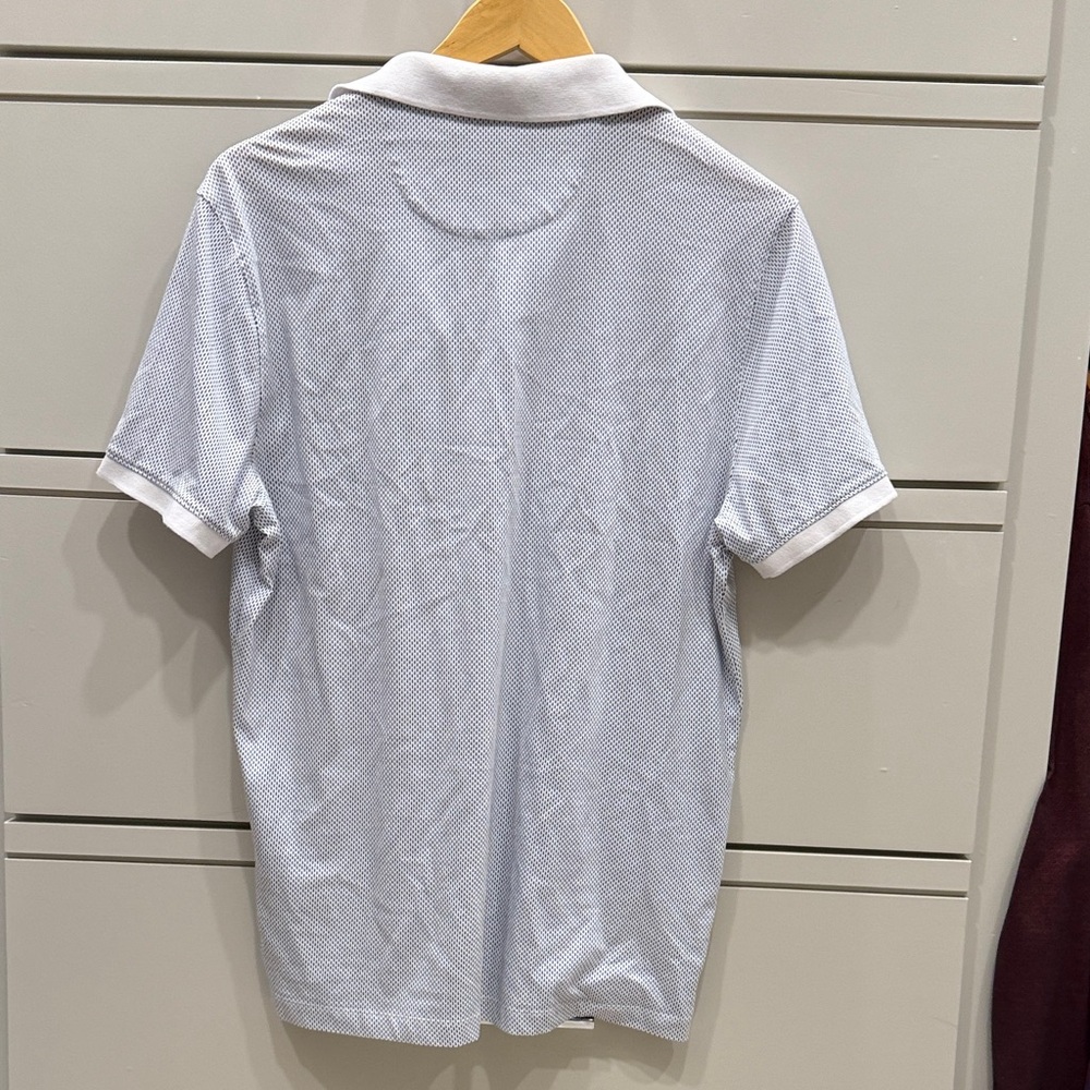 Michael Kors Blue and White Polo Shirt for Men - Picture 4 of 4